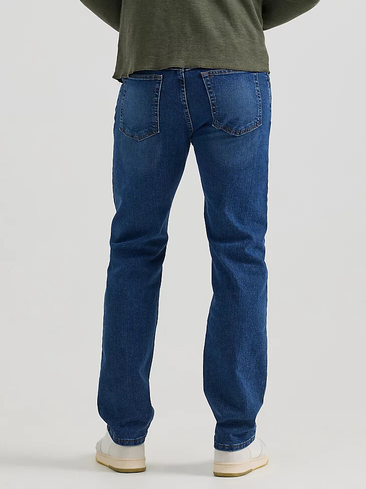 wrangler five star premium denim flex for comfort - vaqueros de corte regular lavado a la piedra oscuro