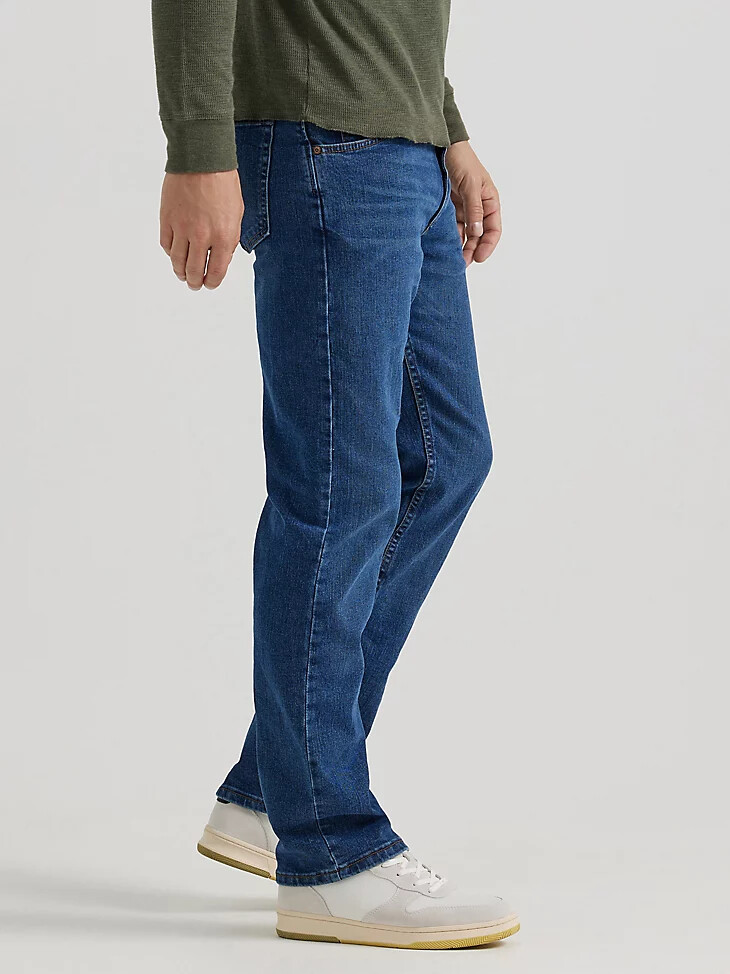 wrangler five star premium denim flex for comfort - vaqueros de corte regular lavado a la piedra oscuro