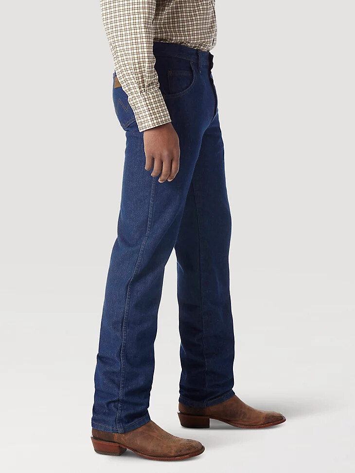 jean vaquero ligero de corte regular resistente a las llamas wrangler fr prelavado