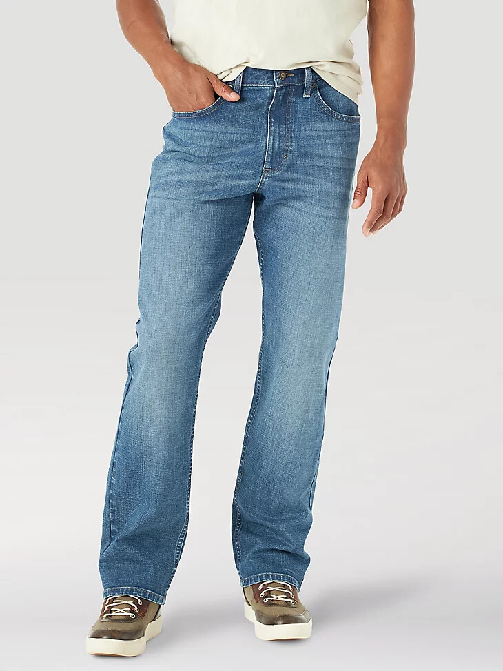 vaqueros flexibles de corte relajado para hombre milwaukee