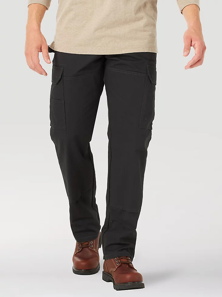 pantalón cargo wrangler workwear negro