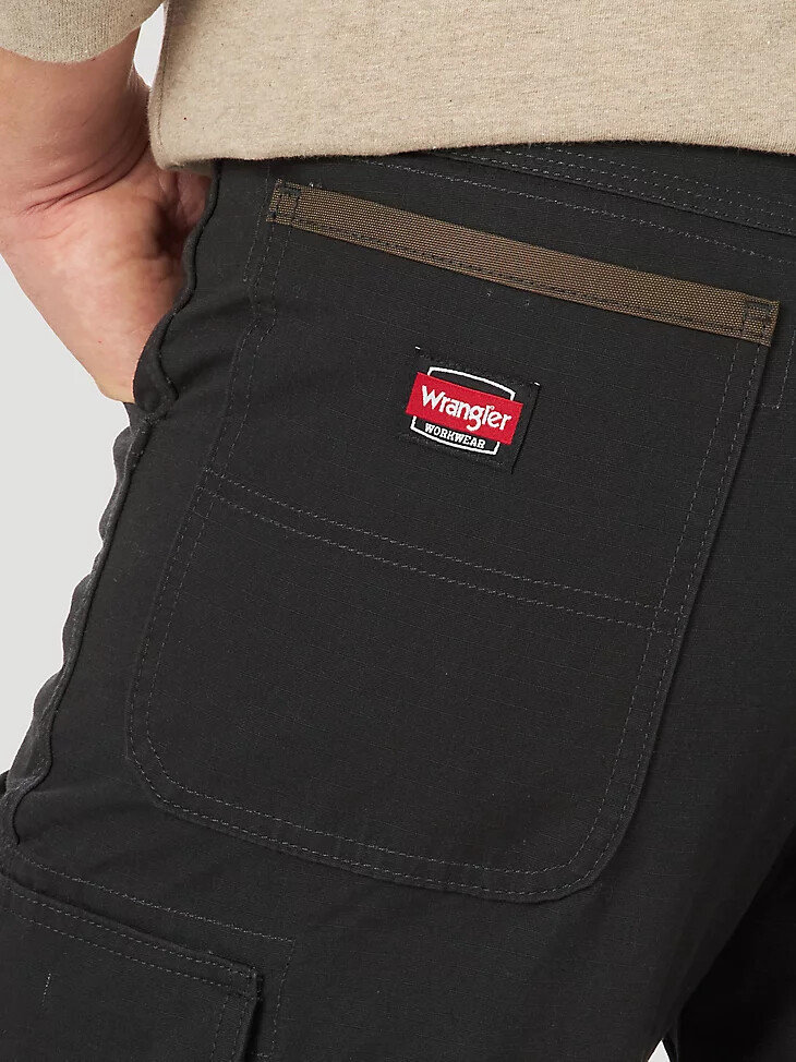 pantalón cargo wrangler workwear negro