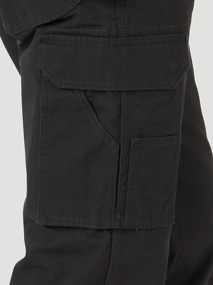 pantalón cargo wrangler workwear negro