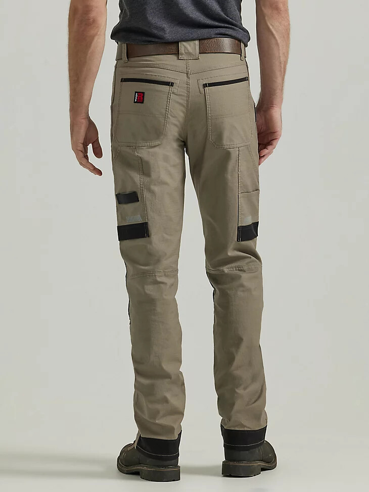 pantalón técnico de carpintero wrangler riggs workwear color caqui oscuro