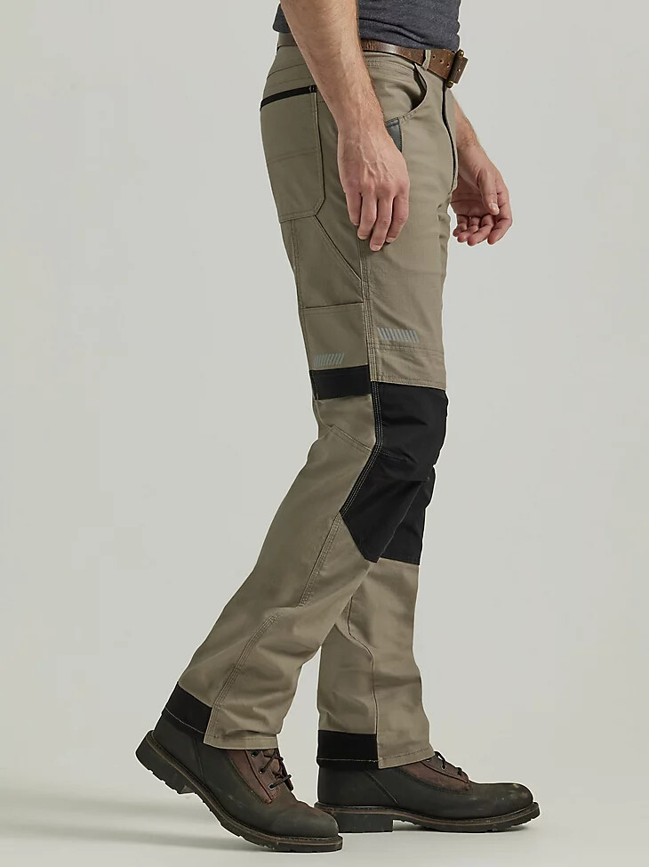 pantalón técnico de carpintero wrangler riggs workwear color caqui oscuro