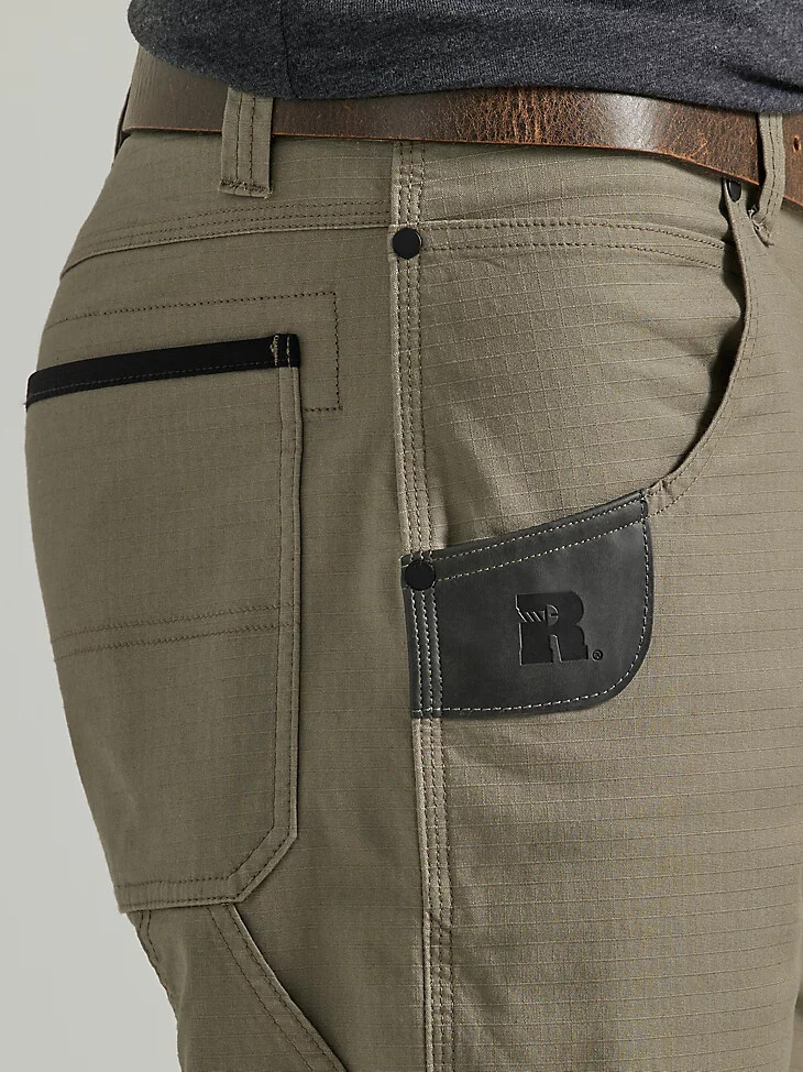 pantalón técnico de carpintero wrangler riggs workwear color caqui oscuro