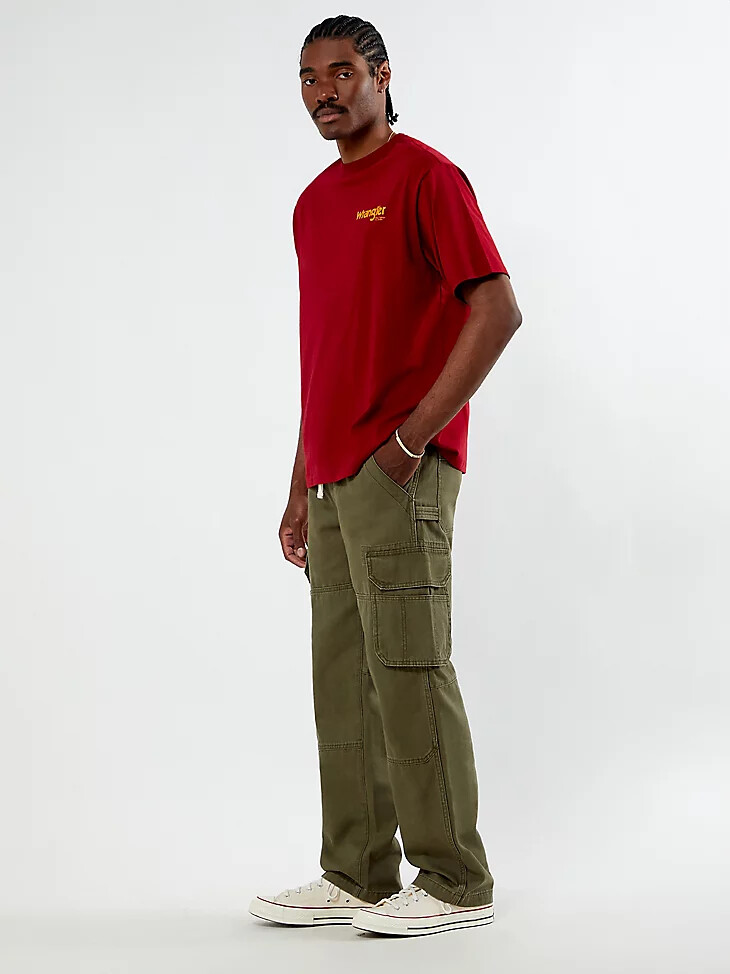pantalón cargo relajado wrangler x pacsun para hombre color verde pino