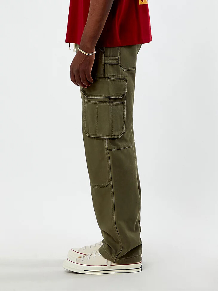 pantalón cargo relajado wrangler x pacsun para hombre color verde pino