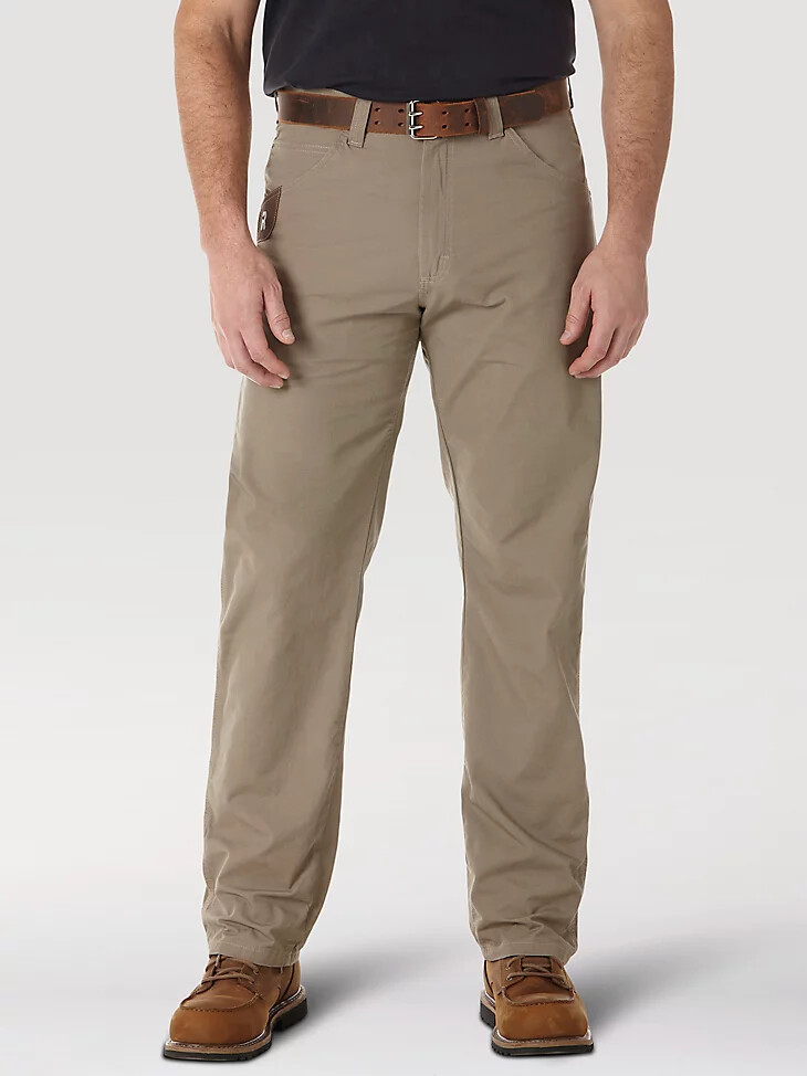 pantalón técnico wrangler riggs workwear color caqui oscuro
