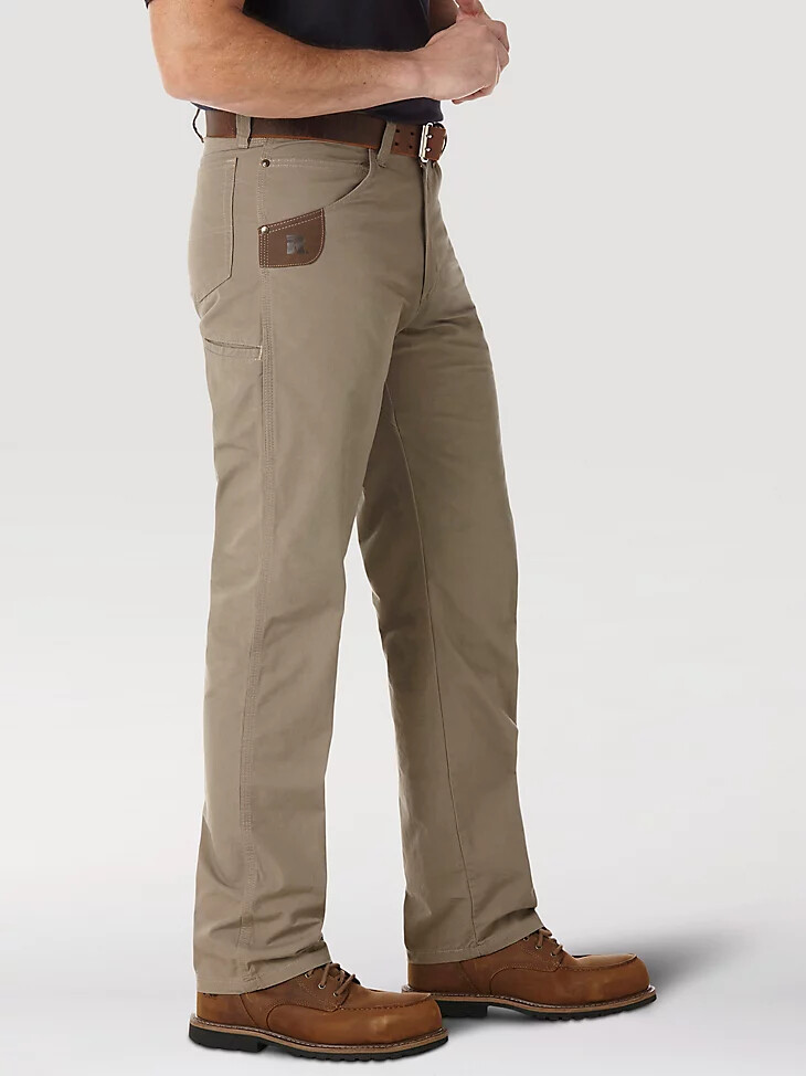 pantalón técnico wrangler riggs workwear color caqui oscuro