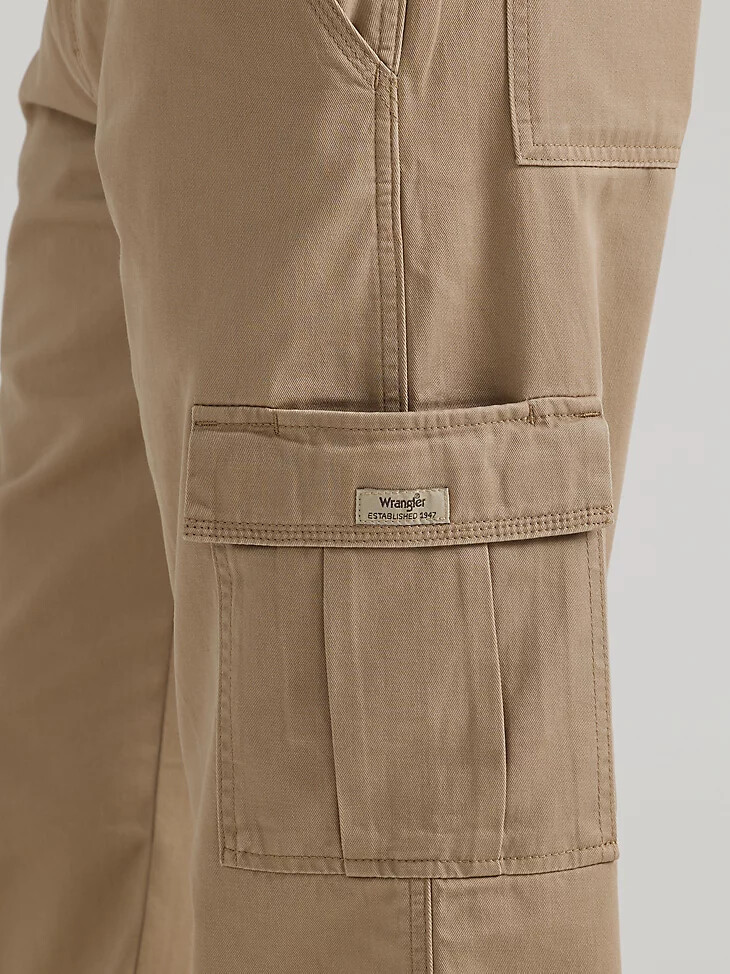 pantalón cargo de sarga wrangler legacy de grano