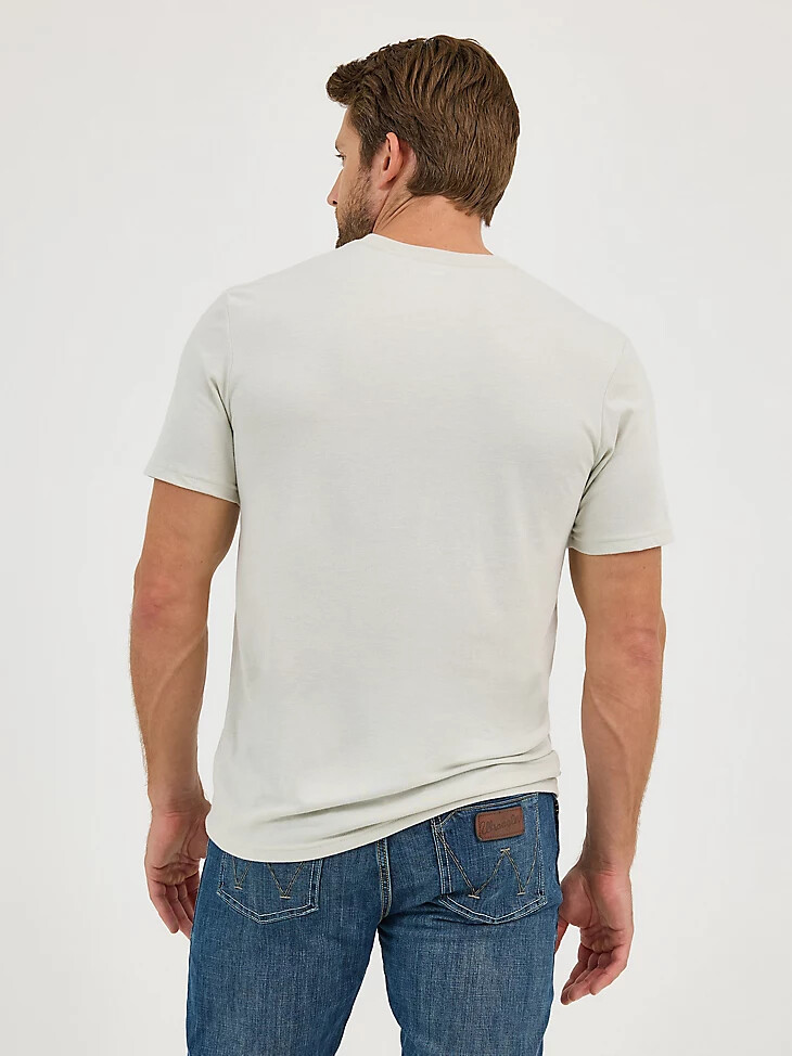 camiseta gráfica de caballo encabritado para hombre color blanco roto