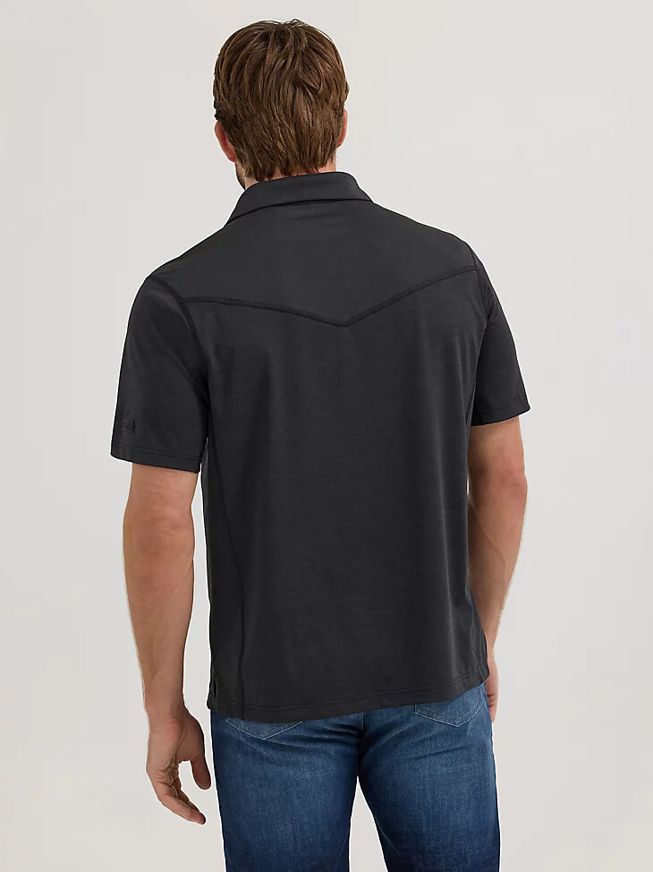 polo wrangler performance negro para hombre