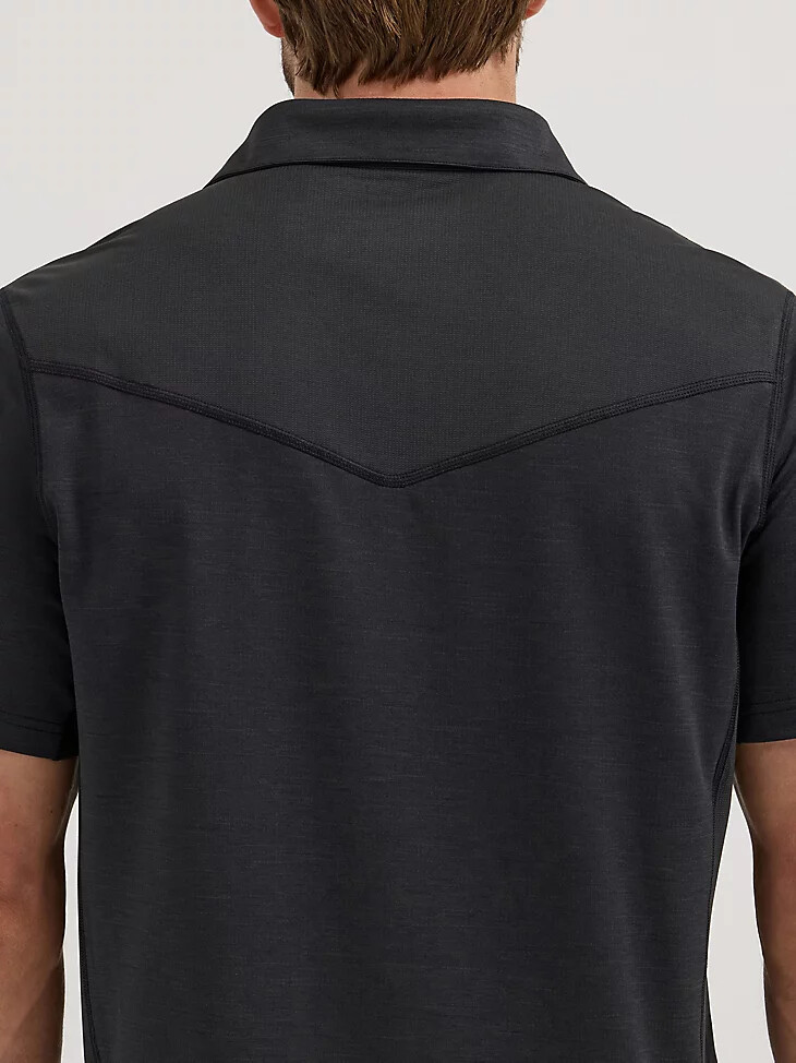 polo wrangler performance negro para hombre