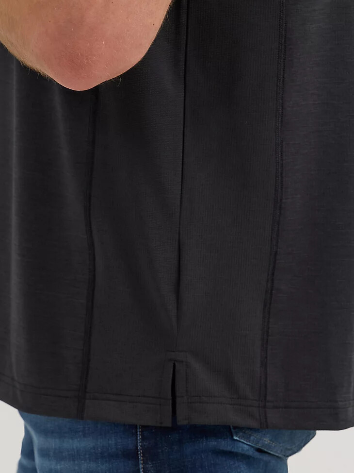 polo wrangler performance negro para hombre