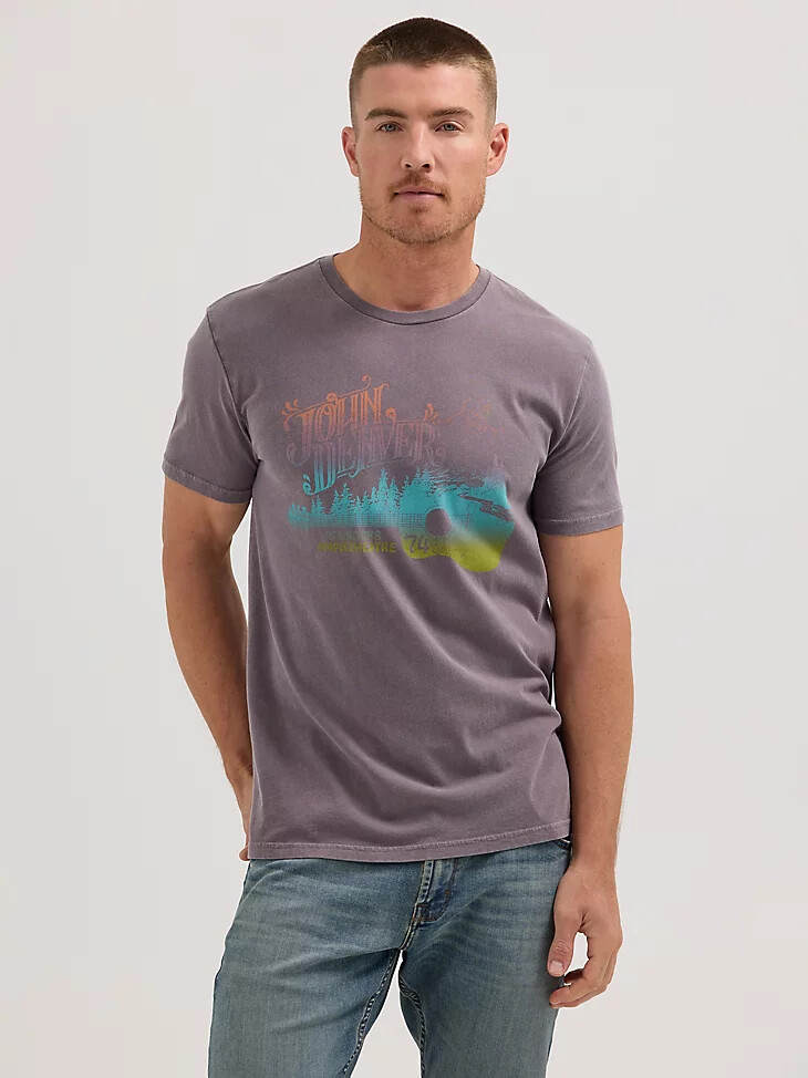 camiseta john denver para hombre moonscape