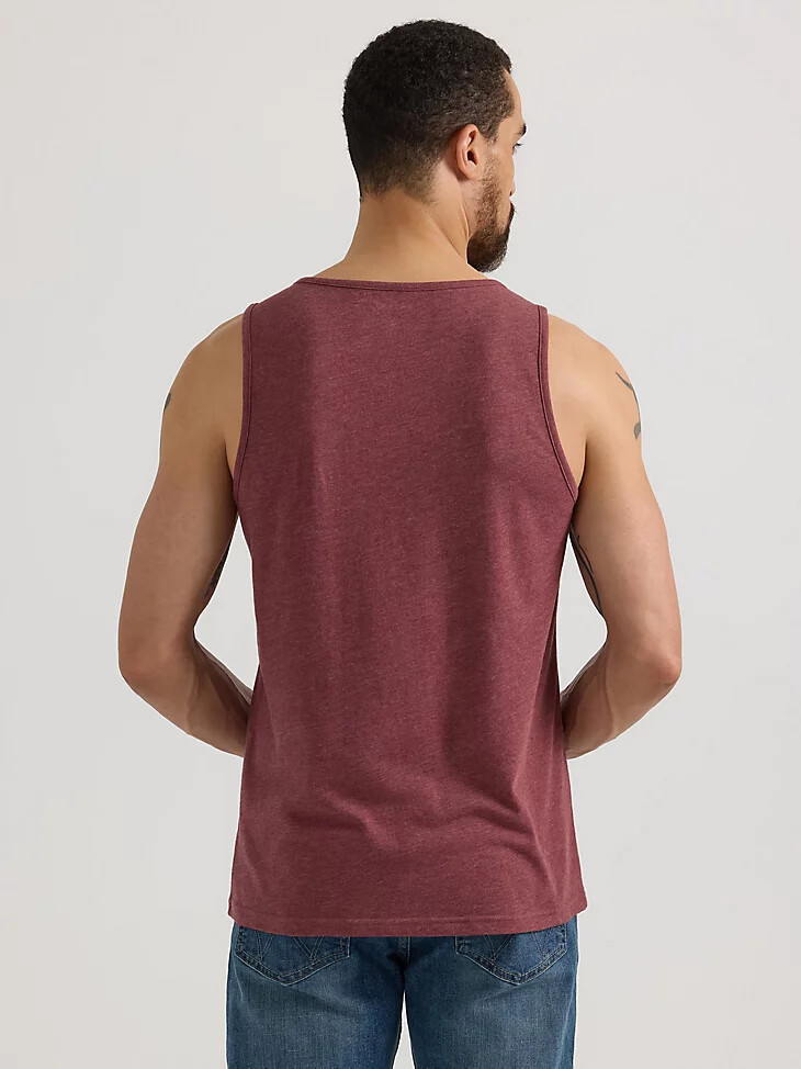 camiseta sin mangas con gráfico frontal para hombre