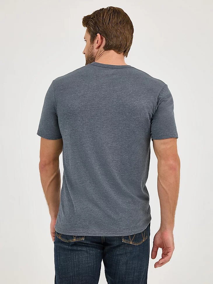 camiseta de concierto willie nelson de wrangler para hombre color asfalto jaspeado