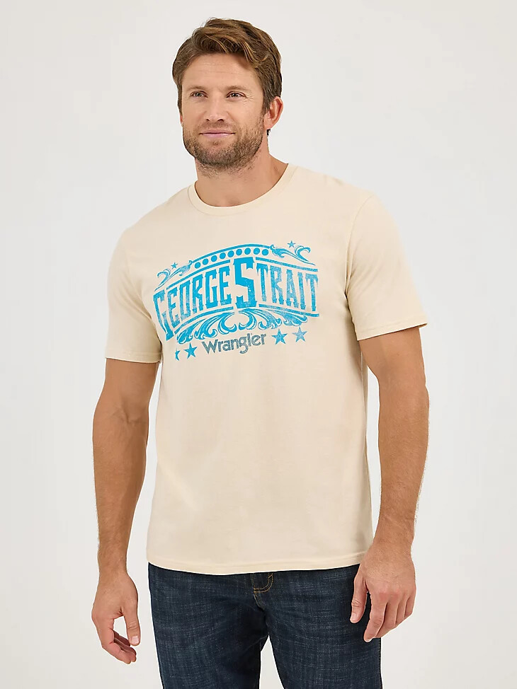 camiseta de concierto wrangler george strait para hombre color niebla