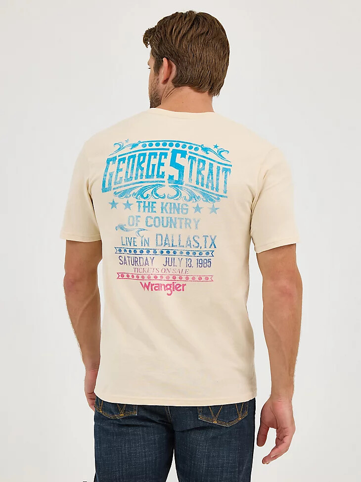 camiseta de concierto wrangler george strait para hombre color niebla