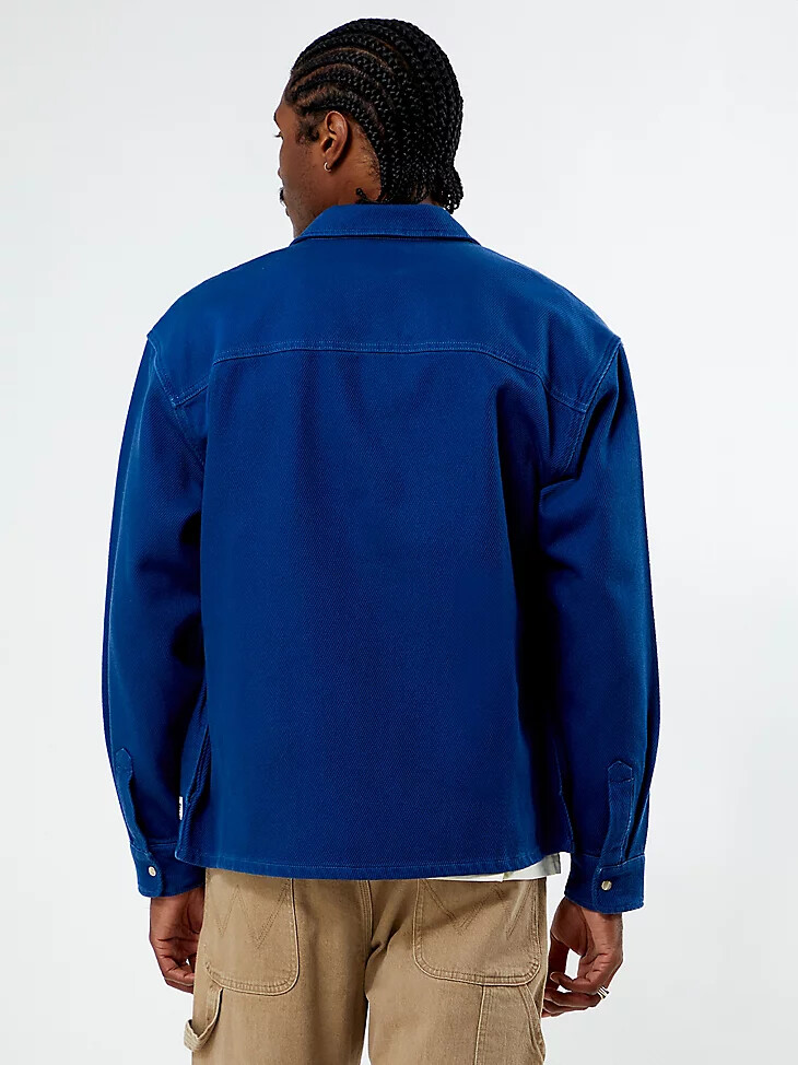 camisa de sarga wrangler x pacsun para hombre azul delft