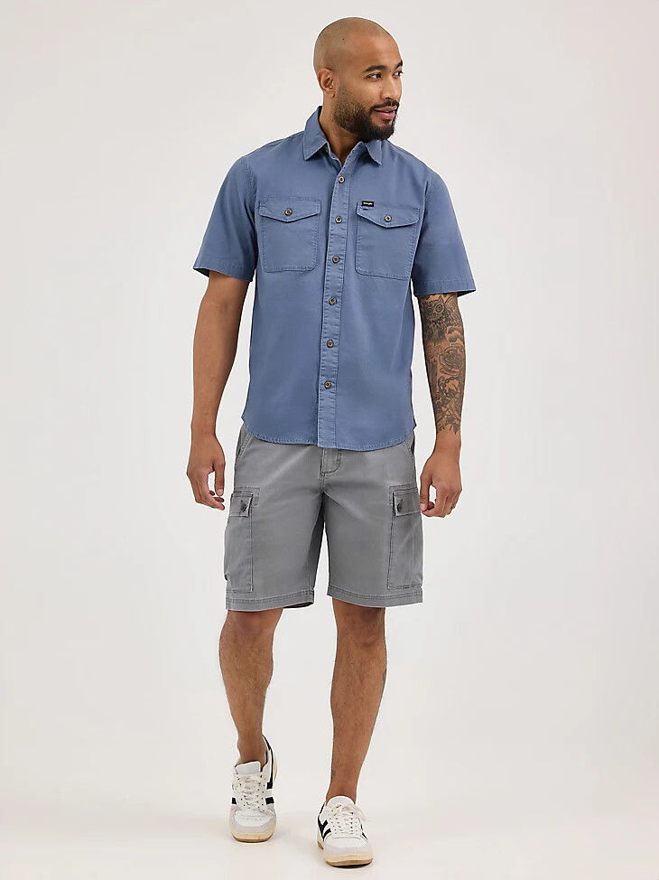 camisa ripstop para hombre color índigo vintage