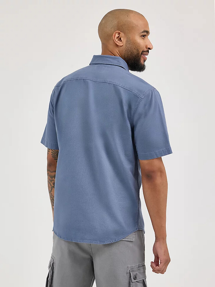 camisa ripstop para hombre color índigo vintage