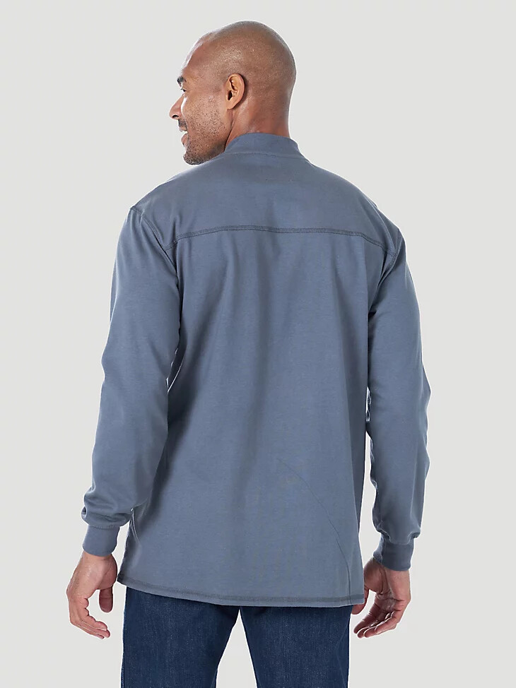 wrangler fr - camiseta ligera de manga larga resistente al fuego estilo henley castle rock