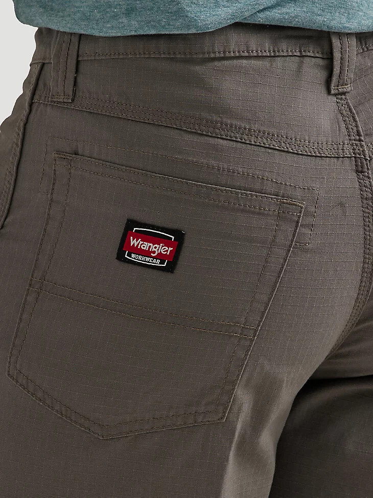 pantalón corto técnico de ropa de trabajo wrangler graphite