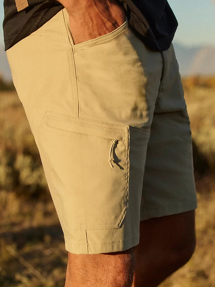 pantalón corto wrangler atg harbor de aluminio para hombre