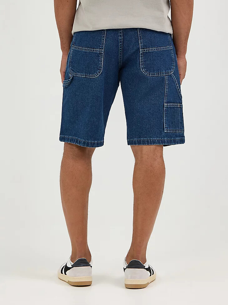 pantalones cortos de carpintero premium wrangler five star para hombre color índigo oscuro