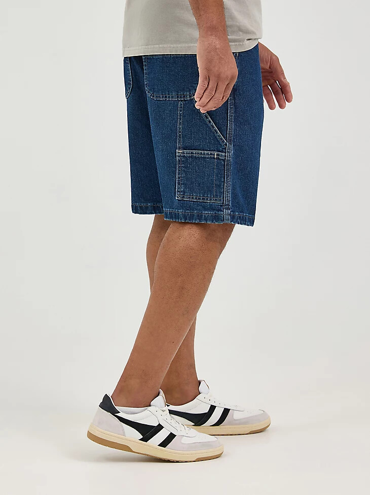 pantalones cortos de carpintero premium wrangler five star para hombre color índigo oscuro