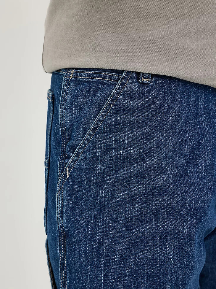 pantalones cortos de carpintero premium wrangler five star para hombre color índigo oscuro