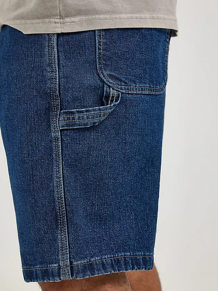 pantalones cortos de carpintero premium wrangler five star para hombre color índigo oscuro