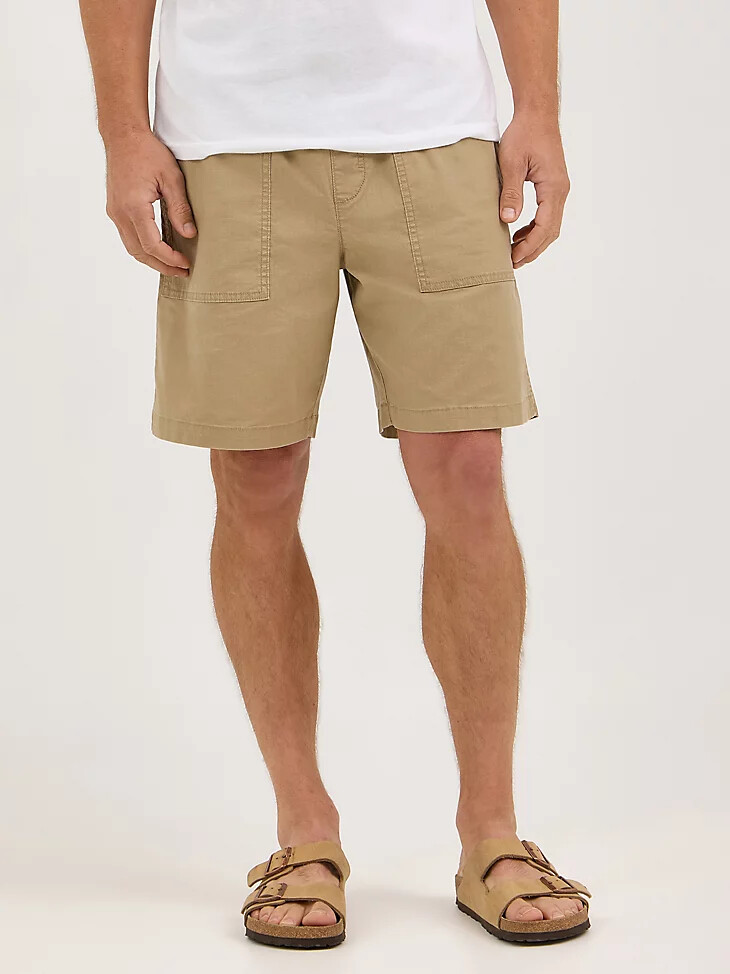 pantalón corto utilitario para hombre color cervatillo