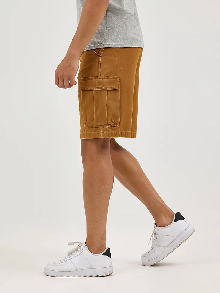 pantalón corto cargo de goma para hombre
