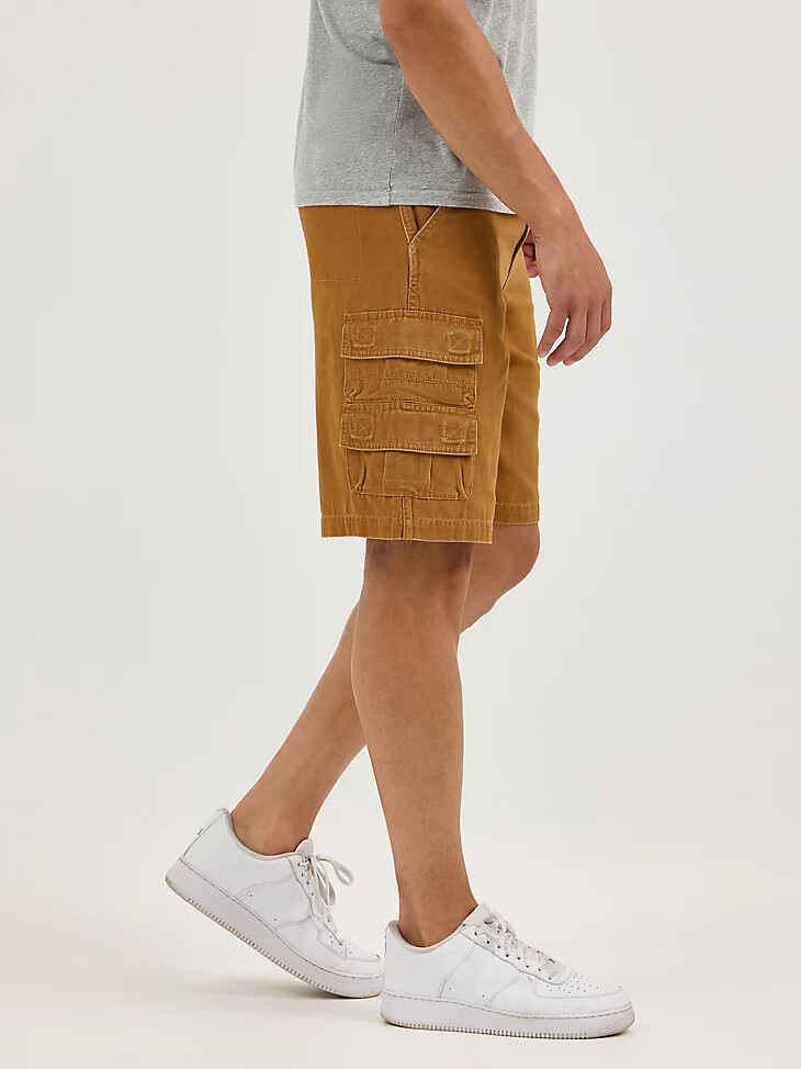 pantalón corto cargo de goma para hombre