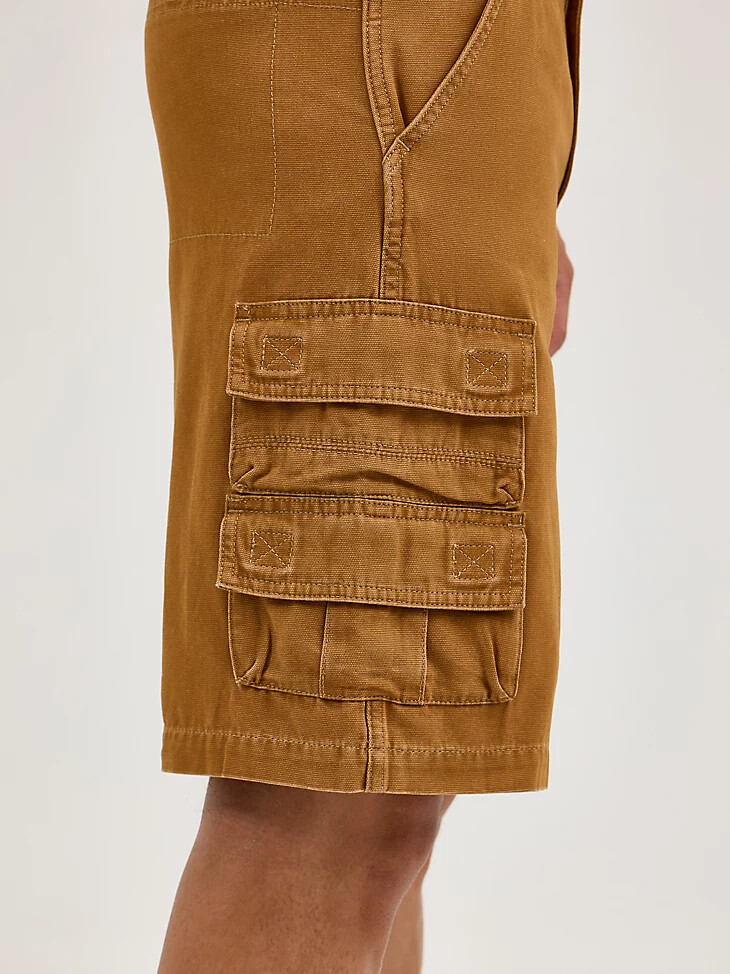pantalón corto cargo de goma para hombre