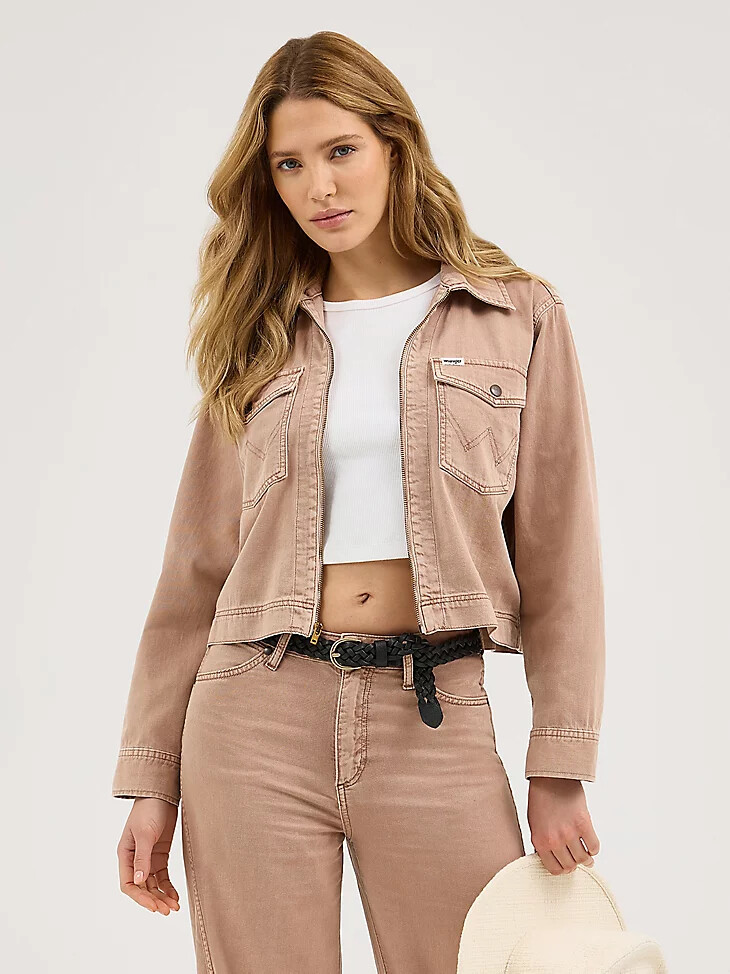 chaqueta utilitaria rodeo para mujer color tierra ocre