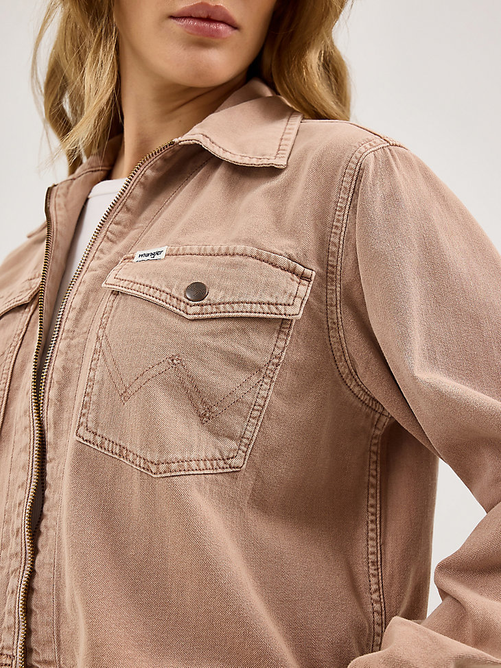 chaqueta utilitaria rodeo para mujer color tierra ocre
