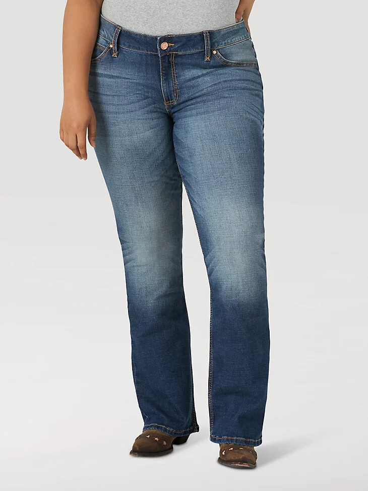 jean wrangler retro mae para mujer talla grande ms wash