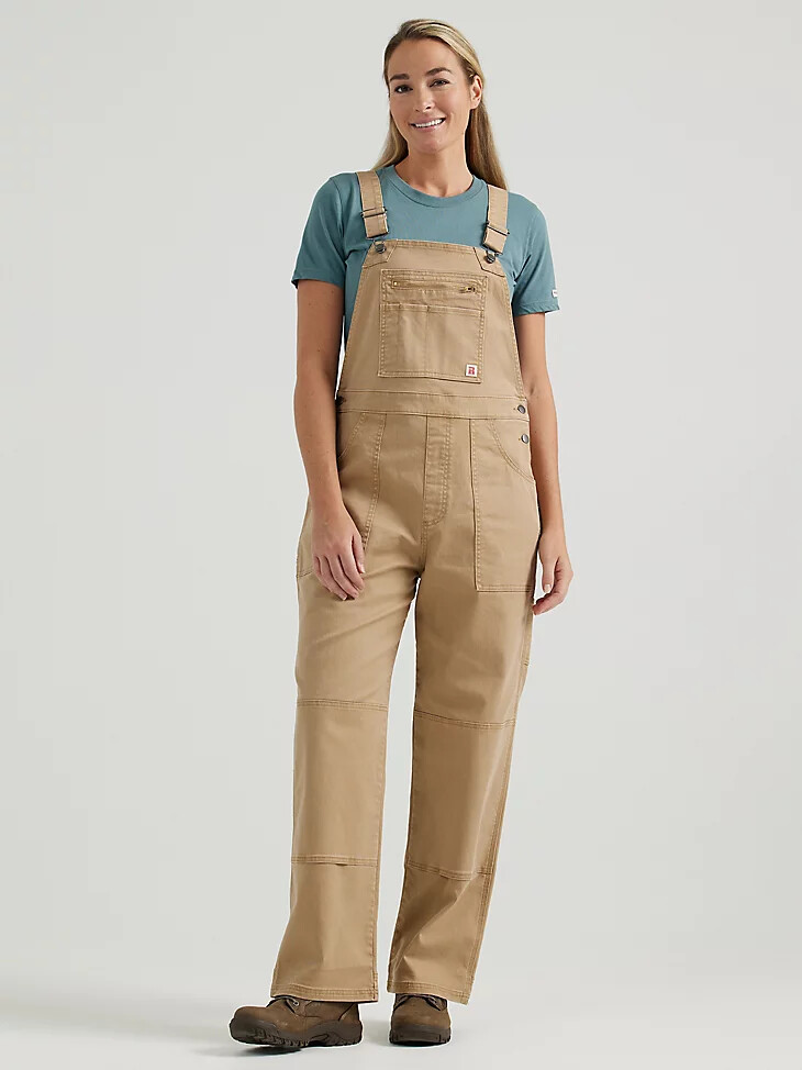 mono de trabajo relajado wrangler riggs workwear para mujer color ojo de tigre