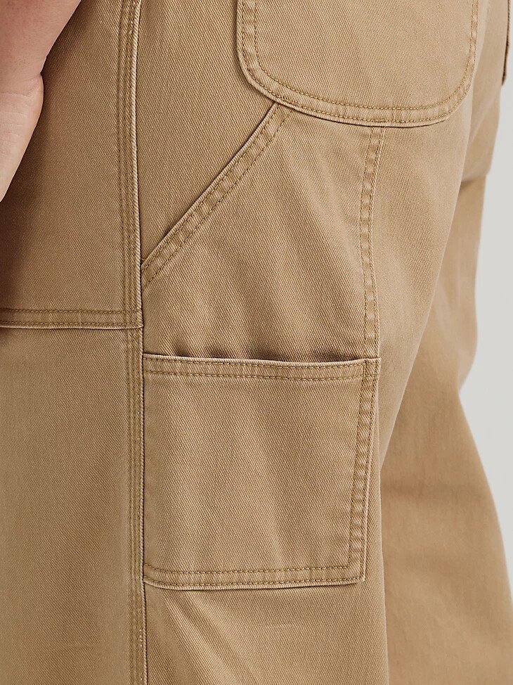 mono de trabajo relajado wrangler riggs workwear para mujer color ojo de tigre