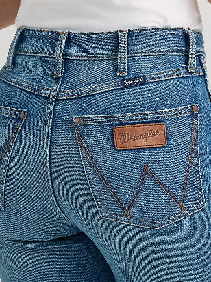 vaqueros acampanados de tiro alto wrangler retro bailey para mujer collins
