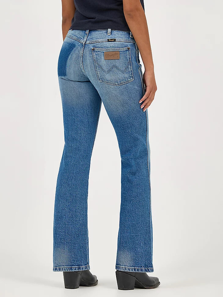 vaqueros wrancher shadow pocket para mujer denim sucio