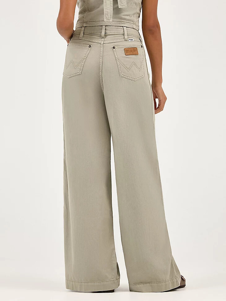 pantalón plisado para mujer