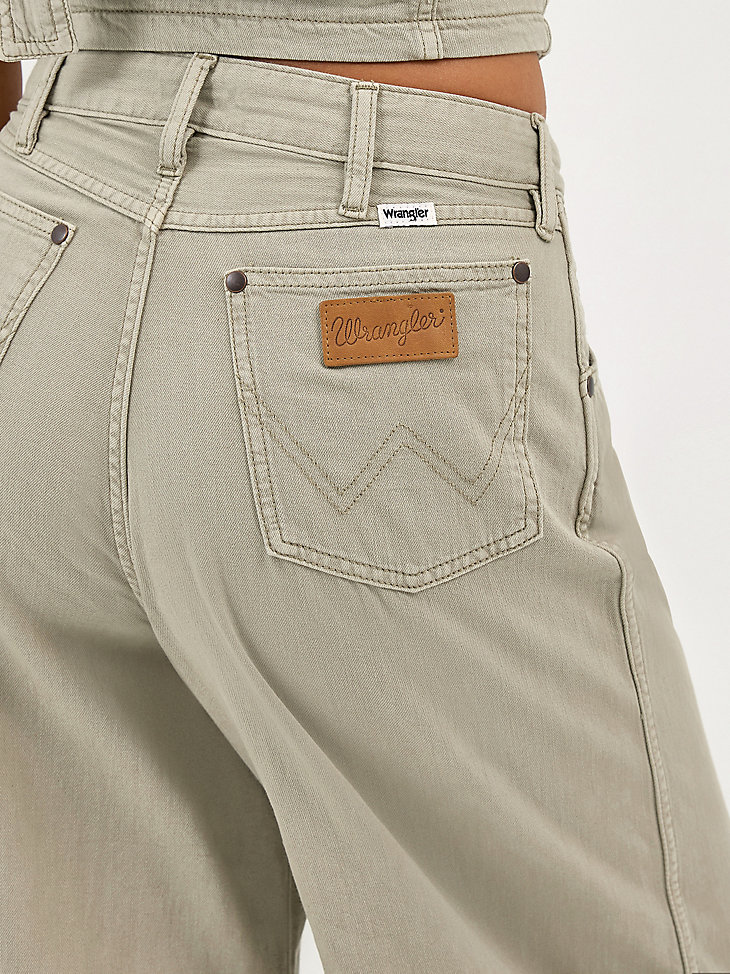 pantalón plisado para mujer