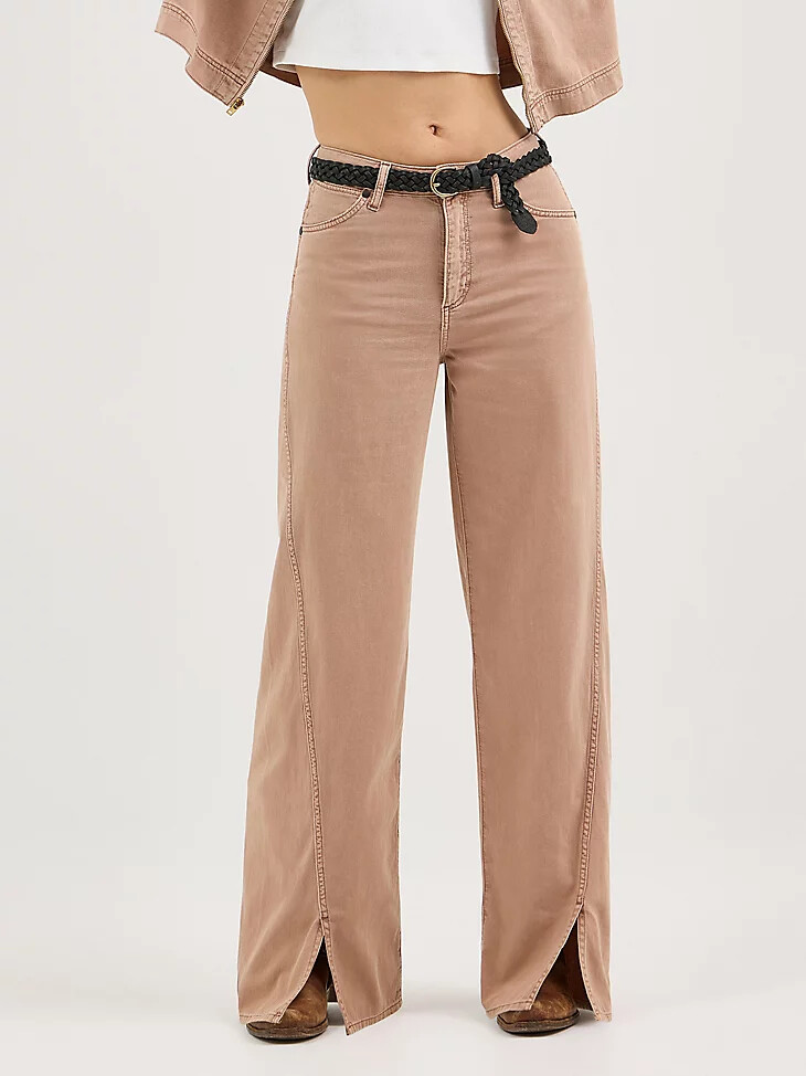 vaqueros holgados para mujer color tierra oscura