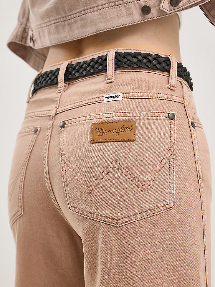vaqueros holgados para mujer color tierra oscura