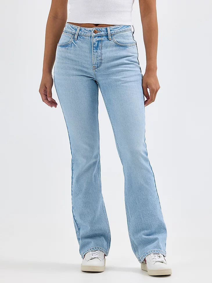 jeans sungazer bordados con bota atrevida para mujer